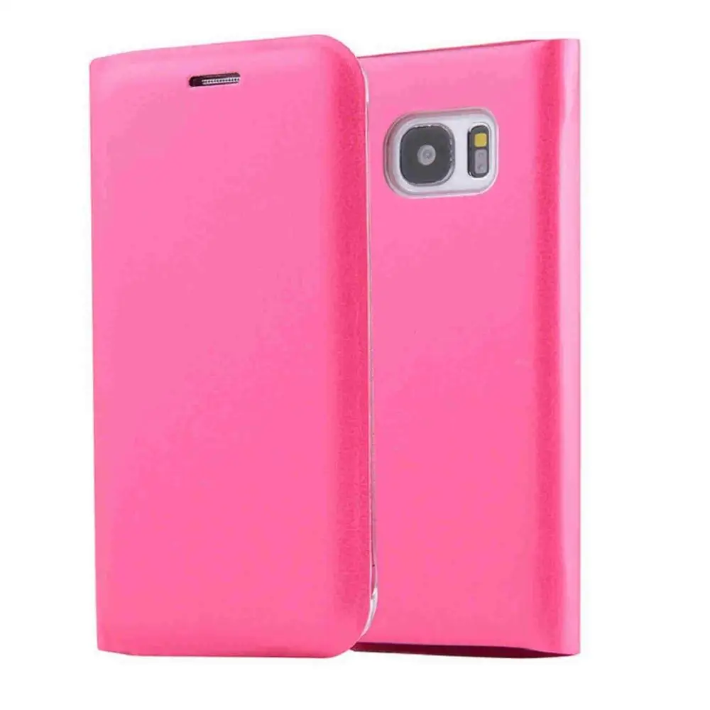 Pink Роскошный кожаный чехол для телефона samsung Galaxy S7 S7 Edge S8 S8 Plus всенаправленный ударопрочный защитный чехол для телефона - Цвет: Pink