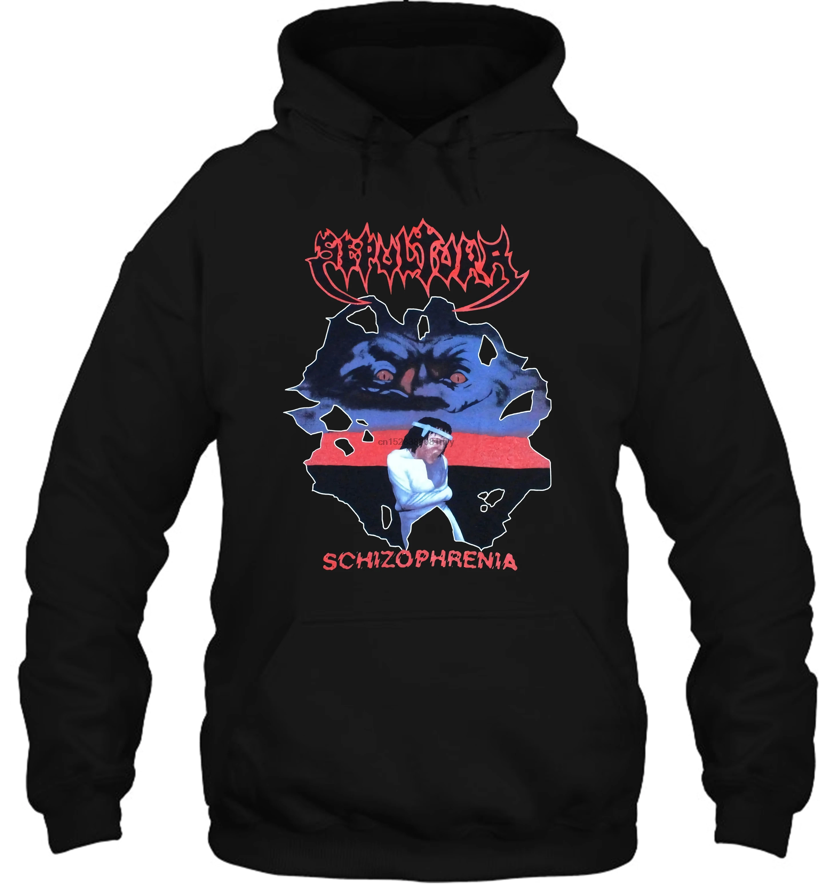 Мужская Толстовка S 5XL SEPULTURA SCHIZOPHRENIA'87 SOULFLY кавалера заговора Черный Принт Стиль Женская уличная одежда