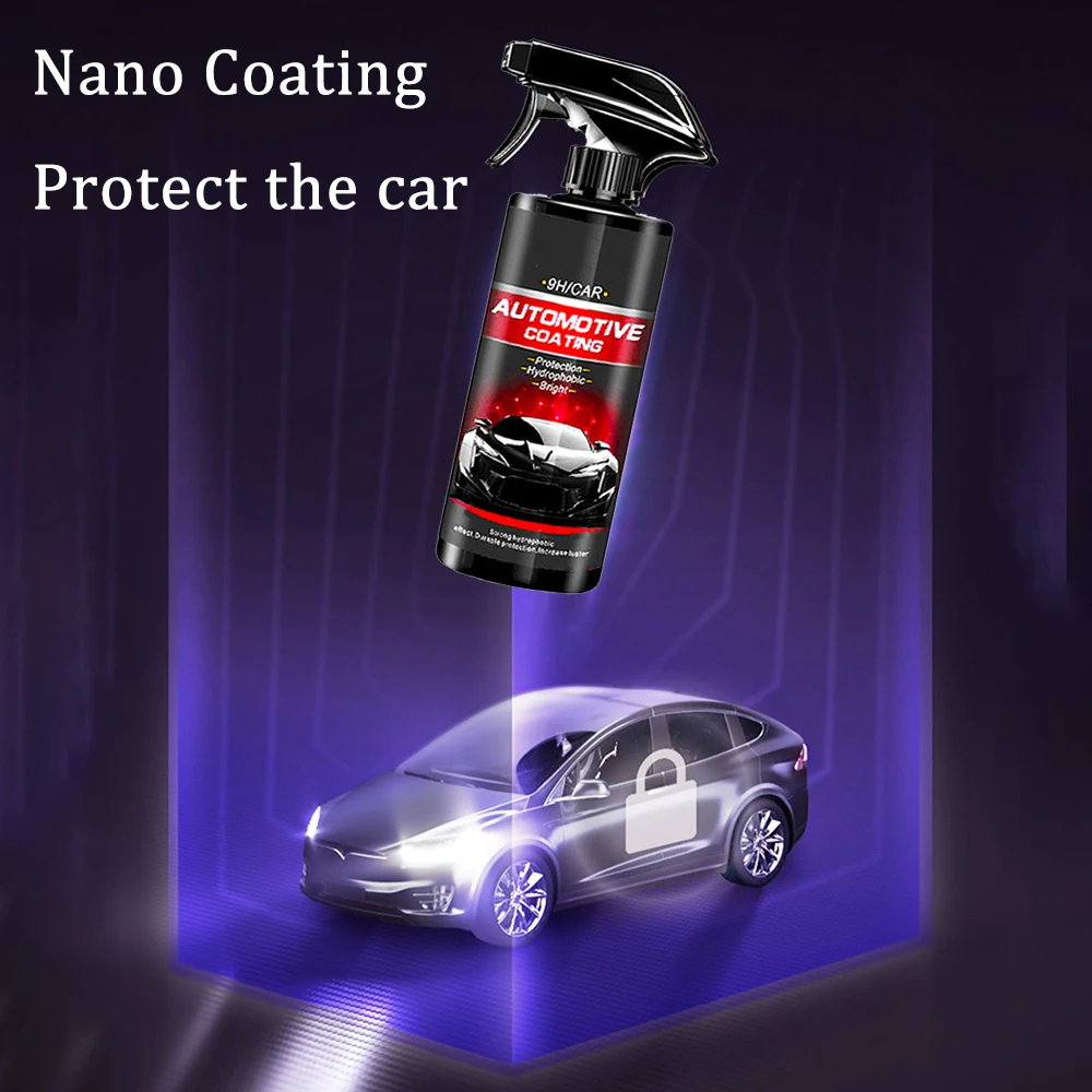 500ml Car Ceramic Coating Top Coat Quick Nano-Coating Wax Car Paint Waterproof Agent Paint Care Nano Hydrophobic Coating turtle wax ice