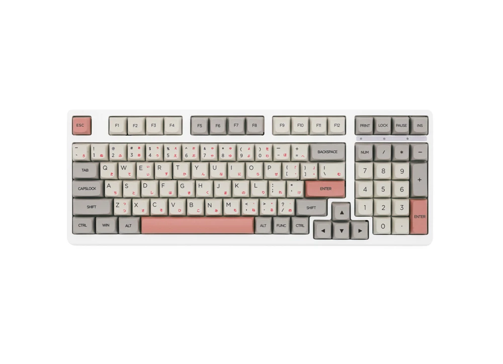 XDA-Dye Sub Keycap Set, PBT grosso para