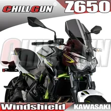 دراجة نارية الرياضة بجولة الزجاج الأمامي Viser قناع الرياح منحرف يناسب لكاواساكي Z650 Z 650 2020 2021 Z 650 20 21
