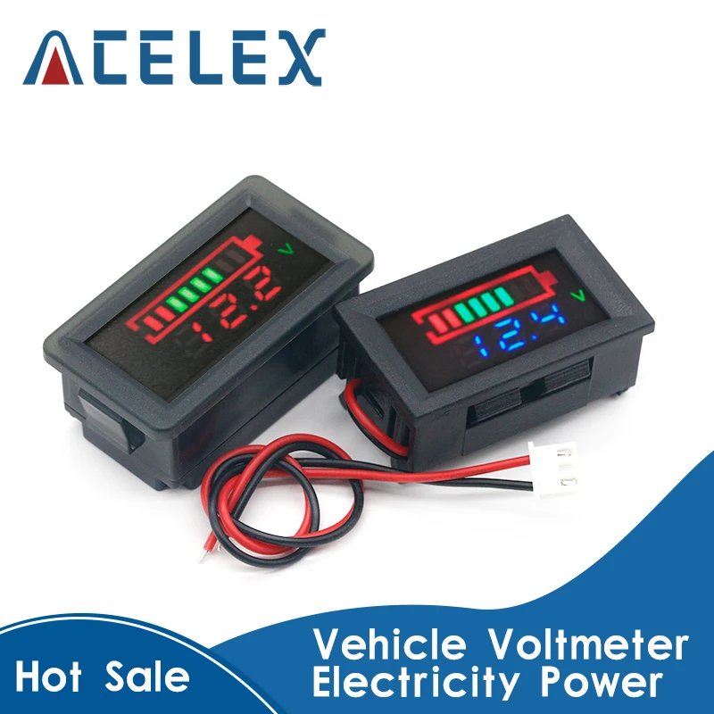 Dual Digital Display Multi-function Vehicle Voltmeter Electricity Power 5-15mA Two-wire Meter | Инструменты