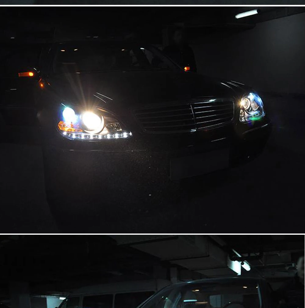 Автомобильный Стайлинг для Benz S-Class W220 S280 S320 S500 S600 S350 1999-2005 лет фары подходят 2002-2005 год HID/Xenon модели