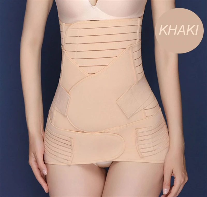 3in1 Belly/Abdomen/Pelvis Postpartum Belt Breathable Waist Trainer Corset Body Recovery Shapewear Belly Slim Waist Cinchers