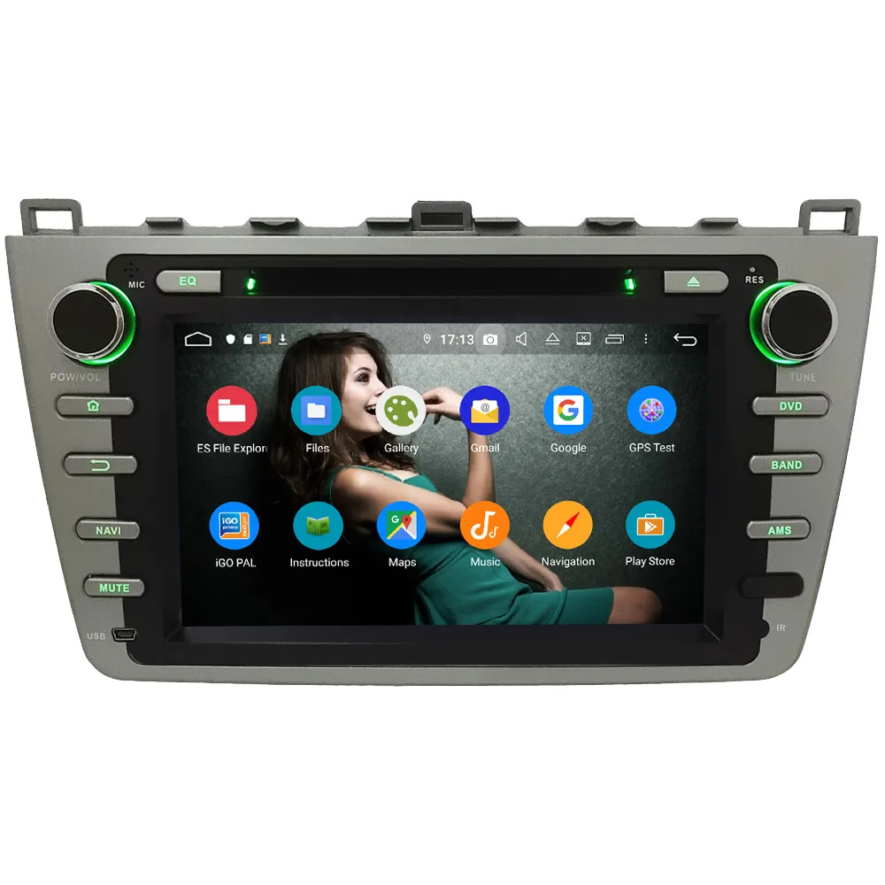 Klyde ips 4G wifi Android 9 Восьмиядерный 4 Гб ОЗУ 64 Гб ПЗУ BT DSP автомобильный DVD мультимедийный плеер радио для Mazda 6 Ультра Ruiyi 2008