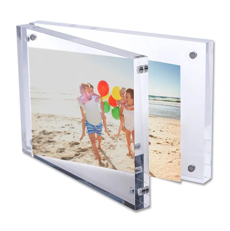 5 Pack Acrylic Magnet Photo Frames voor de Koelkast - Dubbelzijdige 5 Pack Acrylic Magnet Photo Frames voor de Koelkast - Dubbelzijdige