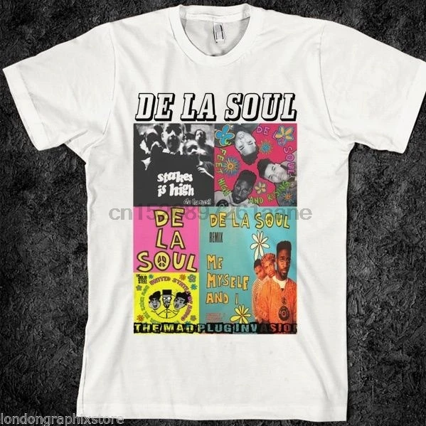 Хип-Хоп Футболка De La Soul Digable Planet Tribe под названием Quest Mos Def Mobb новый дизайн