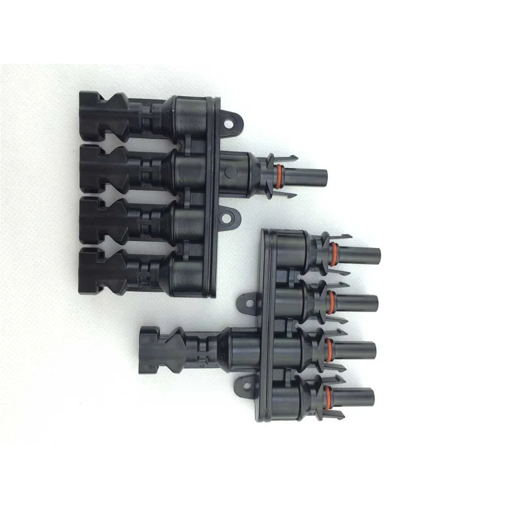 10 пар MC4 T филиал 30A панели солнечные разъем M/FM от 4 до 1 кабель муфта Combiner MC4 панель кабельные разъемы MC4T-A4