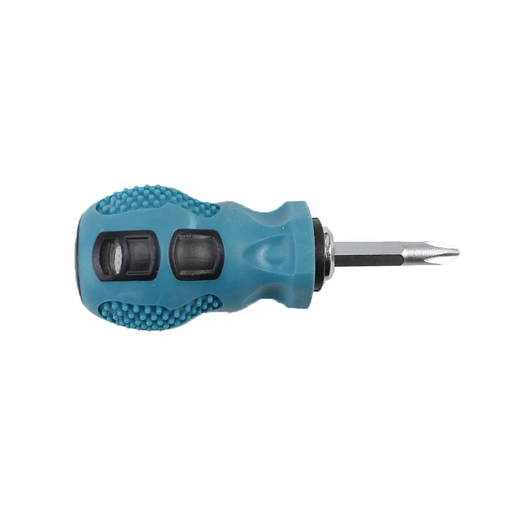 Short Shank 2 Ways Screwdrivers Telescopic Dual Purpose Screwdriver Adjustable Magnetic Precision Repairing Tool 105 degree right angle drill short angle extension power screwdriver drill bit 1 4inch hex bit joint connector adapter