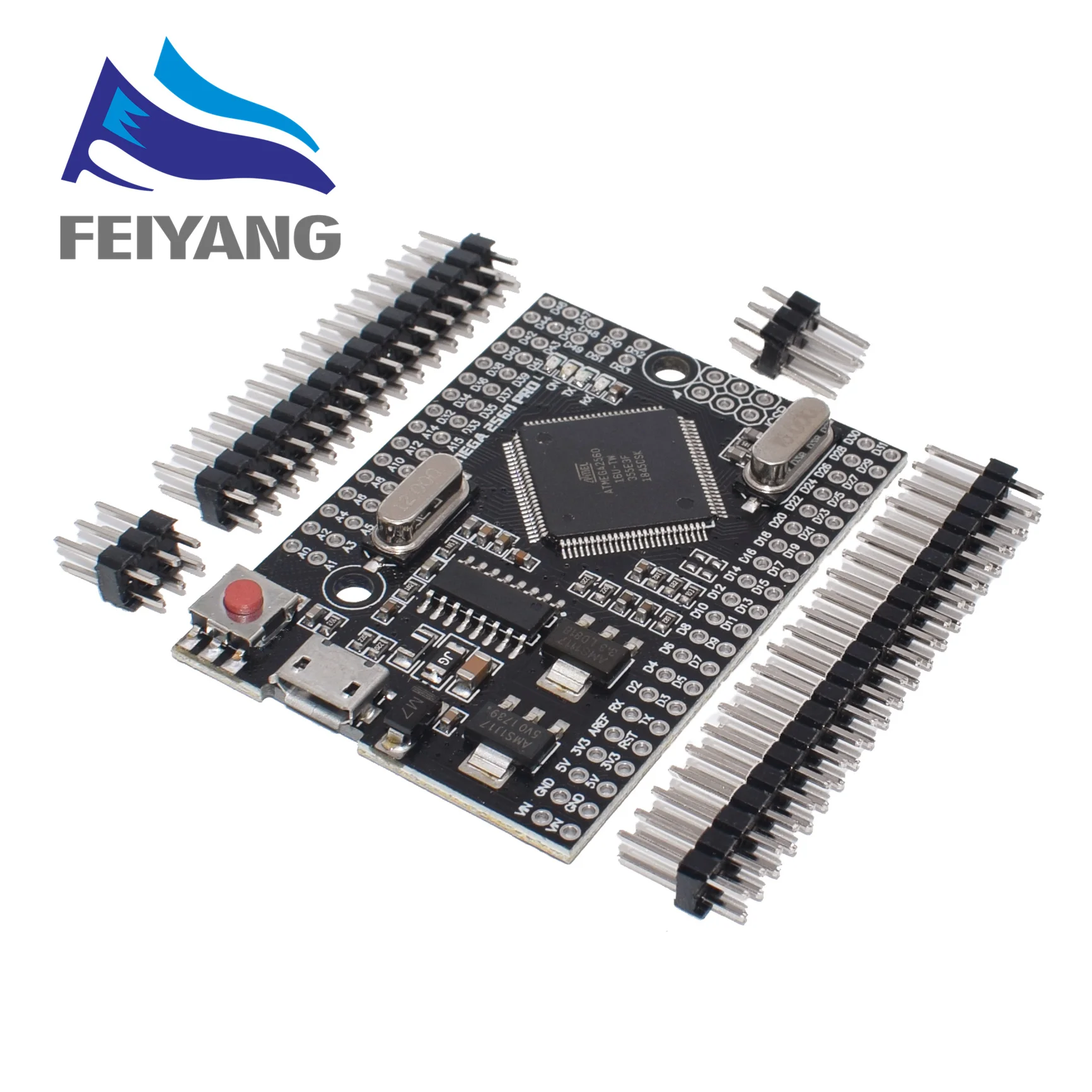 Встроенный чип MEGA 2560 PRO CH340G/Φ с штыревыми разъемами совместимый arduino Mega2560 DIY |