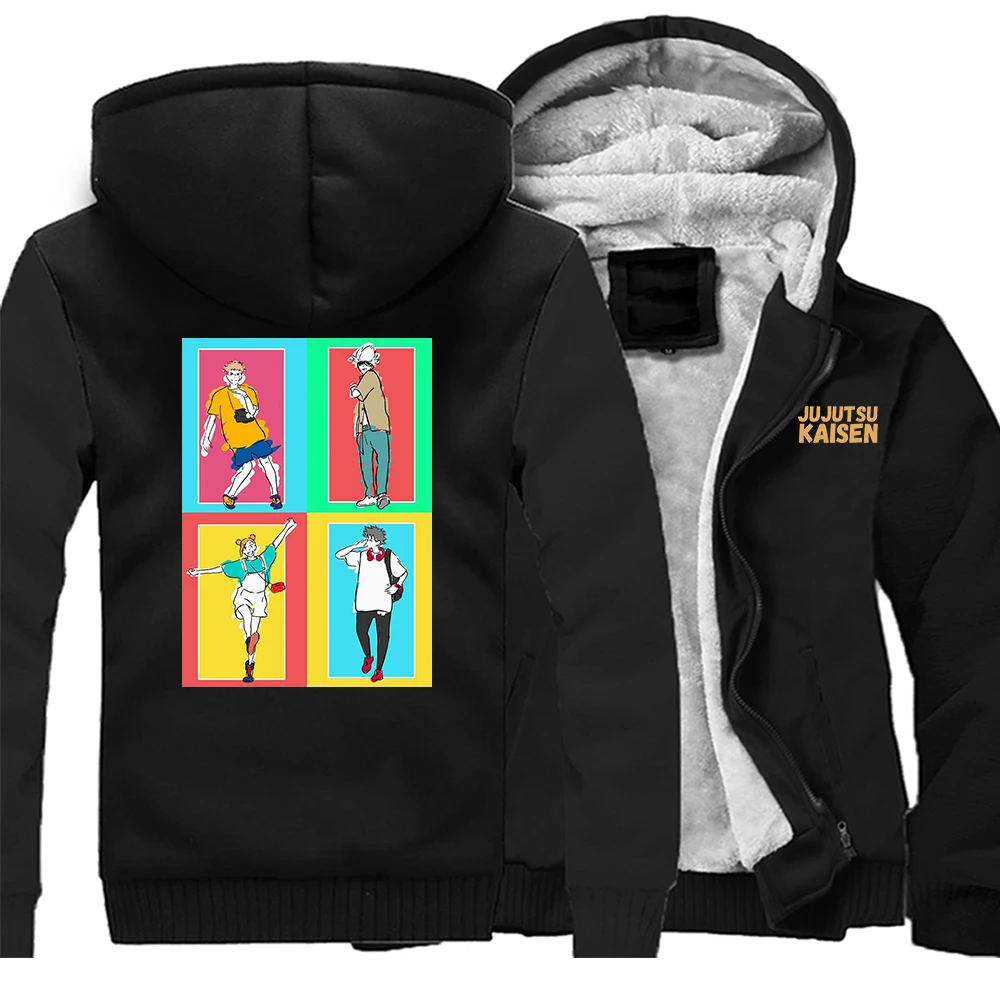 

Jujutsu Kaisen Anime Funny Casual Men's Hoodies Gojo Satoru Jacket Casual Jackets Fitness Hoody Men's Fitness Jujutsu Tracksuit
