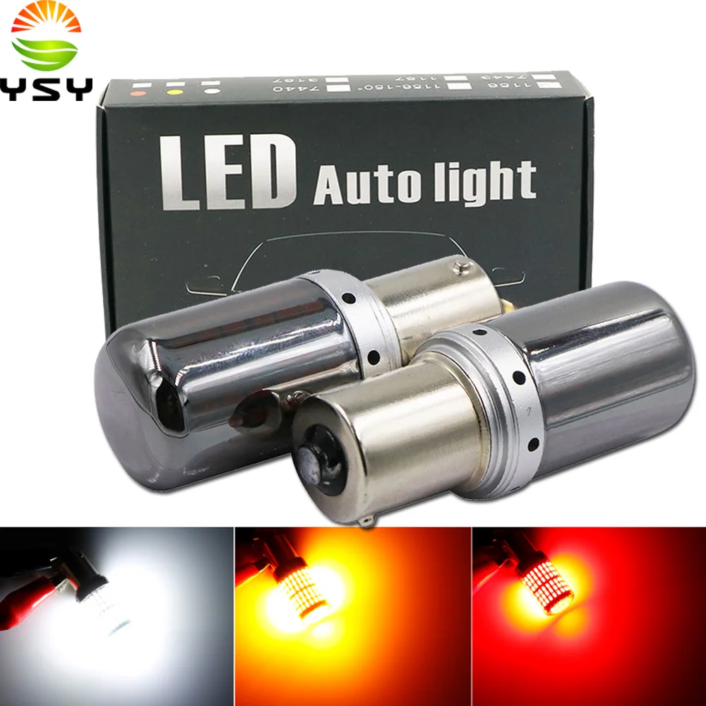 2x3014 144smd CanBus S25 1156 BA15S P21W светодиодный BAY15D BAU15S PY21W лампа T20 7440 W21W W21/5 Вт лампы для