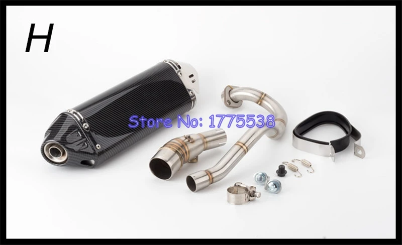 Motorcycle Exhaust Connector Link Pipe for Honda FORZA 300 2018-2020 Motorbike Exhaust Muffler Escape Demper Manifold Front Pipe - Image 6