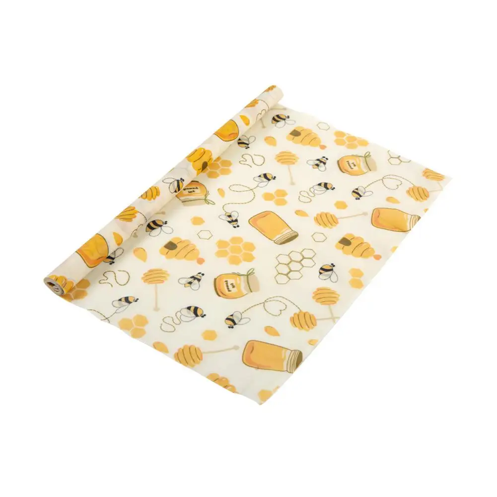 Beeswax Wrap Reusable Natural Food Grade Preservative Cloth Organic Cotton  Eco Friendly Sustainable For Kitchen Food Storage