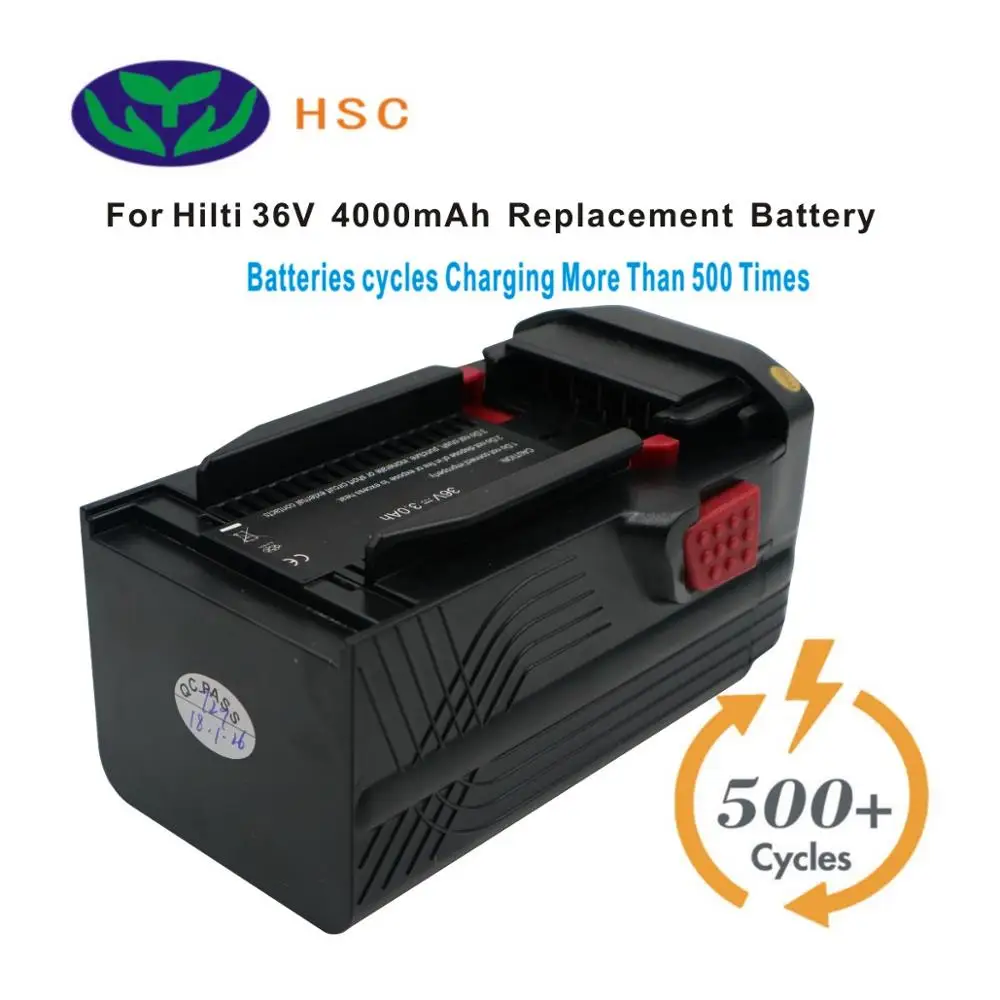 4000 мА/ч, 18650 Батарейный блок 10s2p Hil36A литий-ионный аккумулятор 36В Замена для Hilti е-байка 36В B36CPC