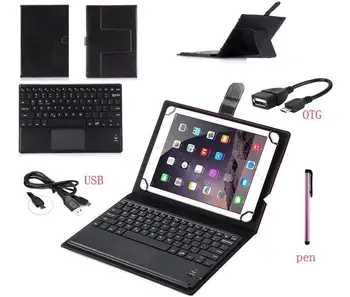 

Touch Keyboard with Case for Samsung Galaxy Tab S6 10.5 T860 T865 Cover SM-T860 SM-T865 Tablet Bluetooth Keyboard Shell + Pen