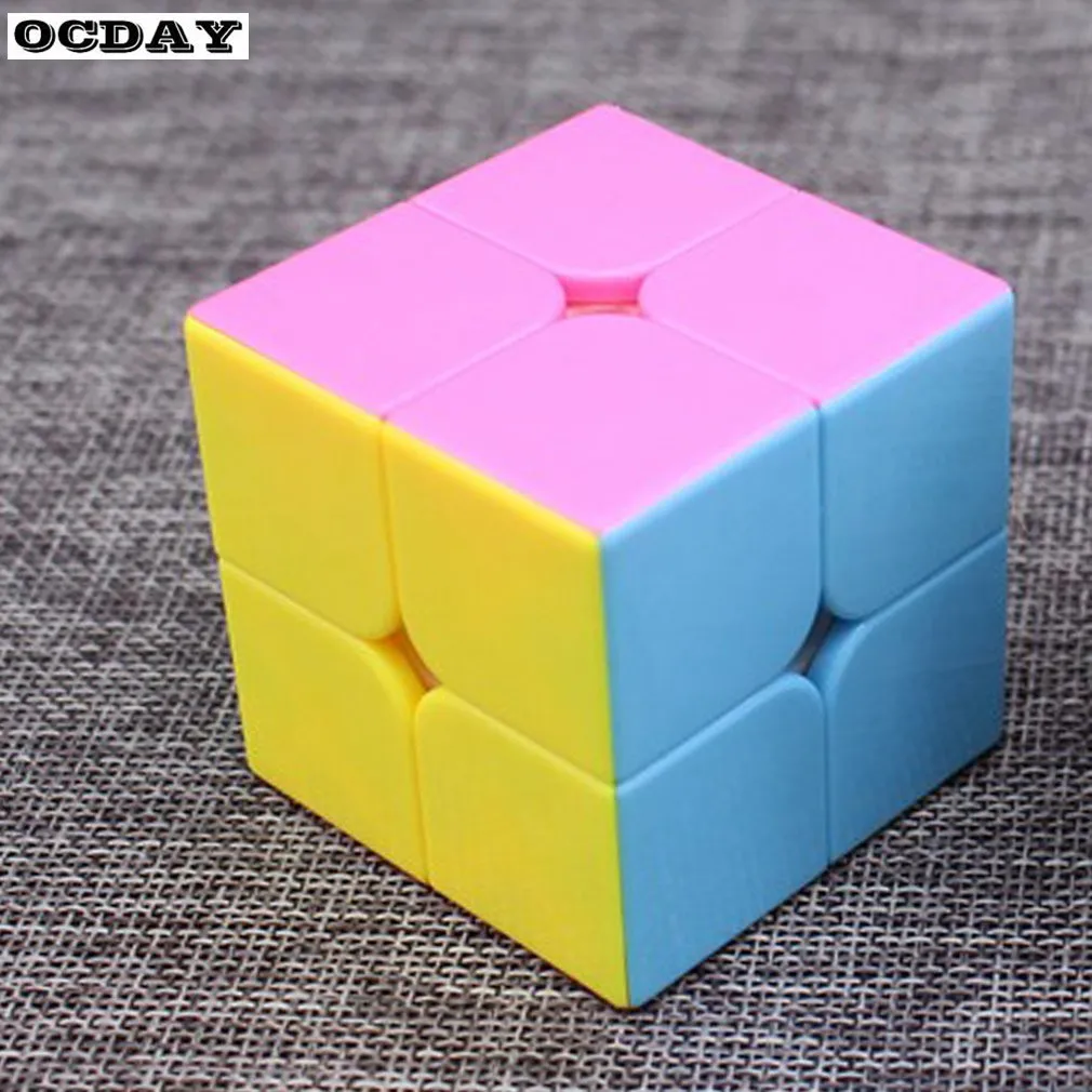 OCDAY 2X2X2 Магический кубик для профессионального соревнования, скоростной головоломка, куб для детей, детская игрушка, головоломка, квадратный развивающий куб, волшебные игрушки