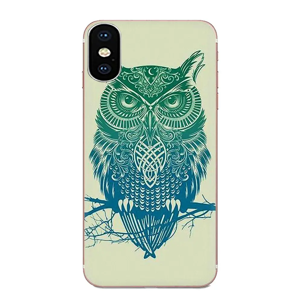Печатным рисунком TPU Сова печатным рисунком для Galaxy J1 J2 J3 J330 J4 J5 J6 J7 J730 J8 mini Pro