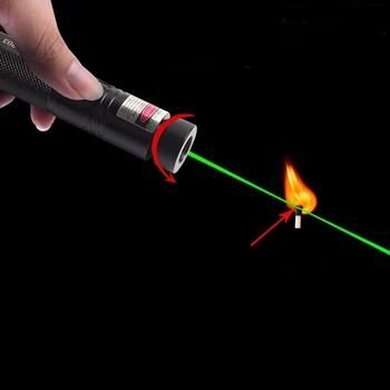 

Military 532nm 5mw 303 Green Laser Pointer Lazer Pen Burning Beam for 18650 Battery Burning Match Camping Outdoor Self-defence