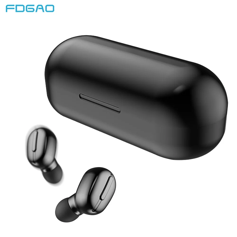 

TWS True Bluetooth 5.0 Wireless Headphones 3D Stereo Sound Earbuds IPX6 Waterproof Sports Earpiece Earphones with Charging Box
