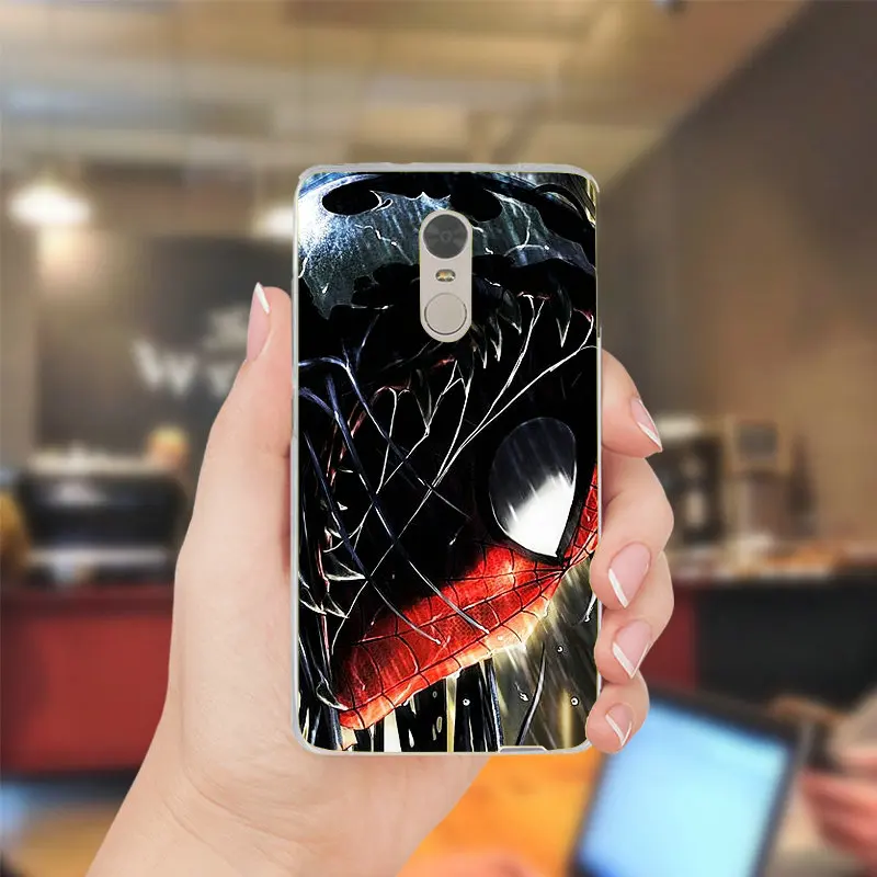 Picture 9 Venom Marvel «Злодей» для Xiaomi Redmi Mi Note 2 3 3S 4X 4A 5 6 5 5S 5A 6 8 A1 Pro Plus мобильный телефон оболочки мягкий чехол-накладка для мобильного телефона из ТПУ чехлы - Цвет: Picture 9