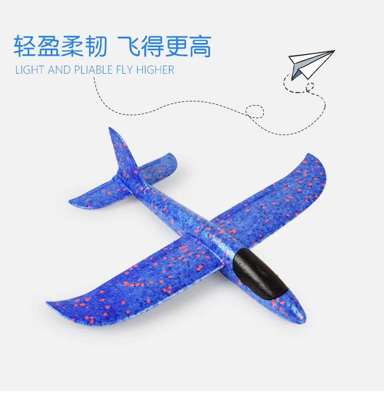 Hand Unisex Cyclotron Model Network Red Unisex Glider Foam Outdoor Model Airplane Assembled Children Unisex Passenger Plane
