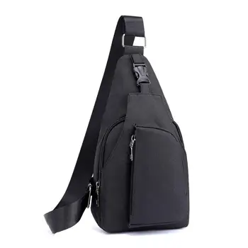 

Men Oxford Cloth Chest Bag Sports Outdoor Leisure Multi-function Waist Bag Oxford Crossbody Bags Small Single Shoulder Pack /E