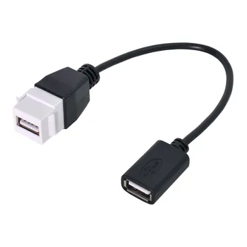 

Female Extension Exteder Coupler Cable with Keystone Panel Mount Holes to CYSM USB2.0 Female