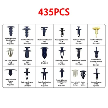 

435pcs Car fastener clip Auto Rivet For Ford/Toyota/Honda Bumper Fender