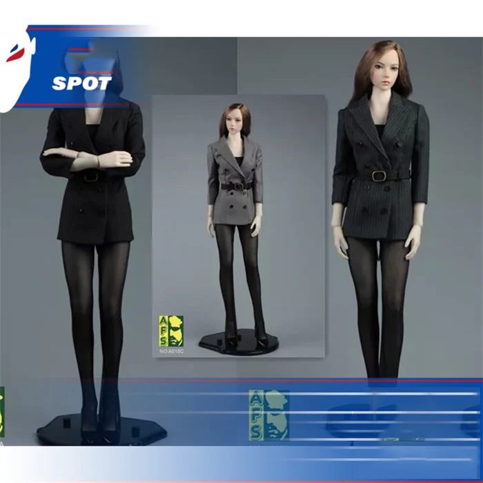 

AFS A015 1/6 Women's Slim Long Suit 3 Colors for 12" Female Action Figure Body Spot