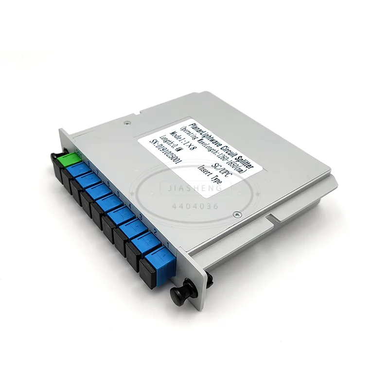

Splitter Fiber Optical Box FTTH PLC Splitter box with 1X8 Planar Waveguide Type Optical splitter SC APC