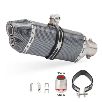 

Motorcycle Exhaust Pipe 36mm to 51mm Stainless Steel Pipe For SUZUKI gsx-r750 gsx 1250fa gsx-s750 bandit 1200 1520f 1250s