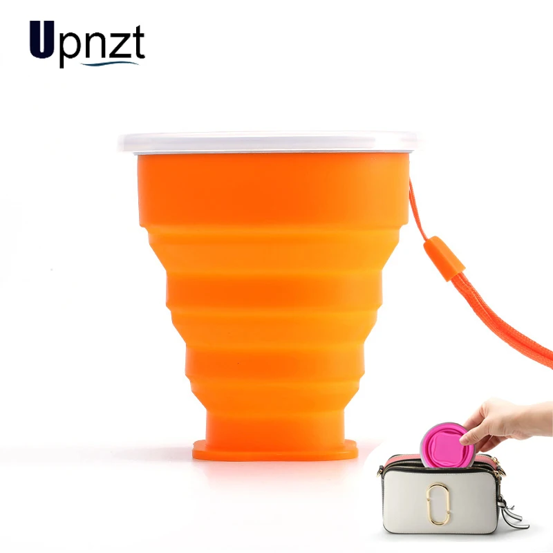 200 мл чашка для путешествий силиконовые выдвижные складные кофейные чашки спорта