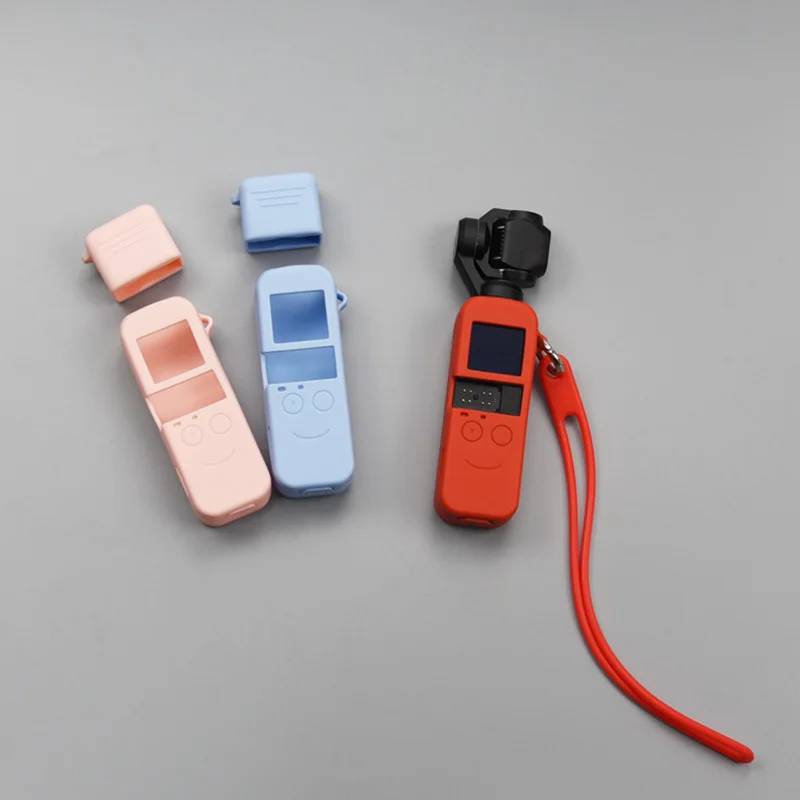 DJI OSMO Карманный карданный фотоаппарат Мягкий силиконовый чехол тонкий чехол оболочка противоскользящие аксессуары для Кардана карамельного цвета
