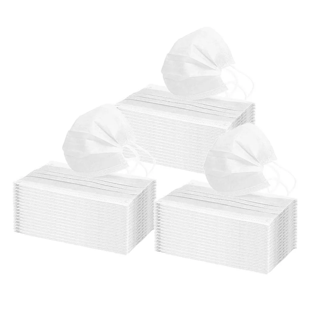 

180 Pcs 3 Ply Disposable Face Mask Anti Dust Haze Fog Smog Protection Disposable Face Masks for Cycling
