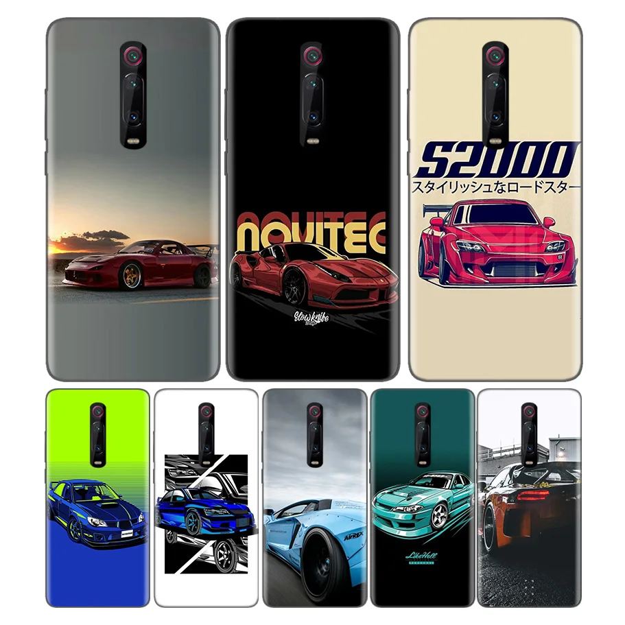 

Black Soft Silicone Bag Cover Case for Xiaomi Mi 9T CC9 Redmi 4 4X 5 6 6A 7 7A Note Plus K20 Pro F1 Tampa Fall Drift Cars Auto