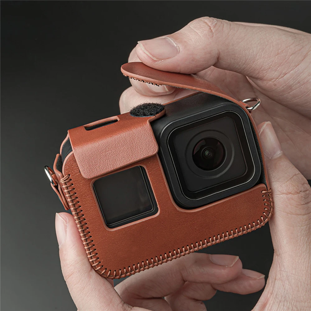 Защитный чехол для GoPro Hero 8 из искусственной кожи с ремешком для экшн-камеры GoPro Hero 8, переносная сумка для переноски