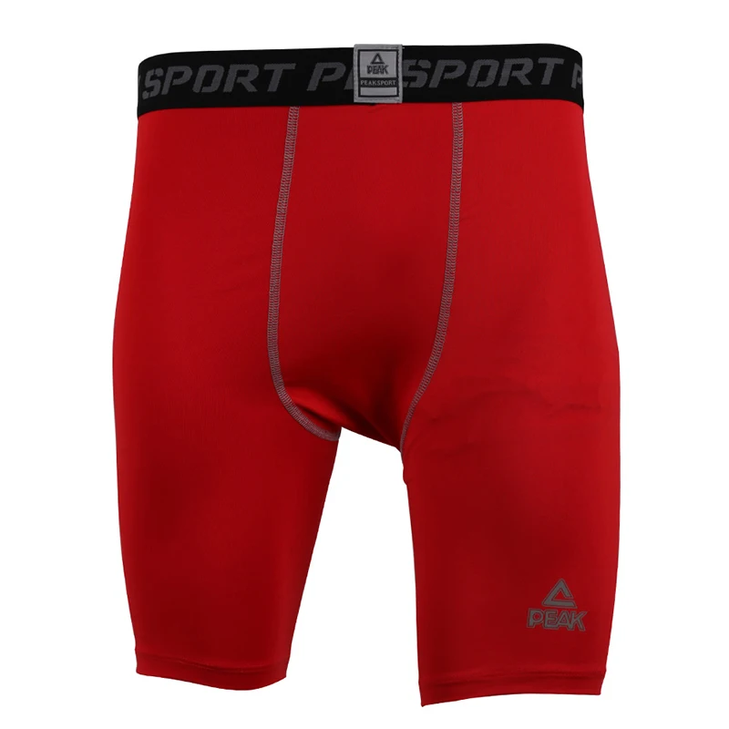 red Спортивные шорты для бега, бодибилдинга, фитнеса, тренировок, тренажерных залов, мужские эластичные шорты-колготки компрессионные для мужчин FW33201 - Цвет: red