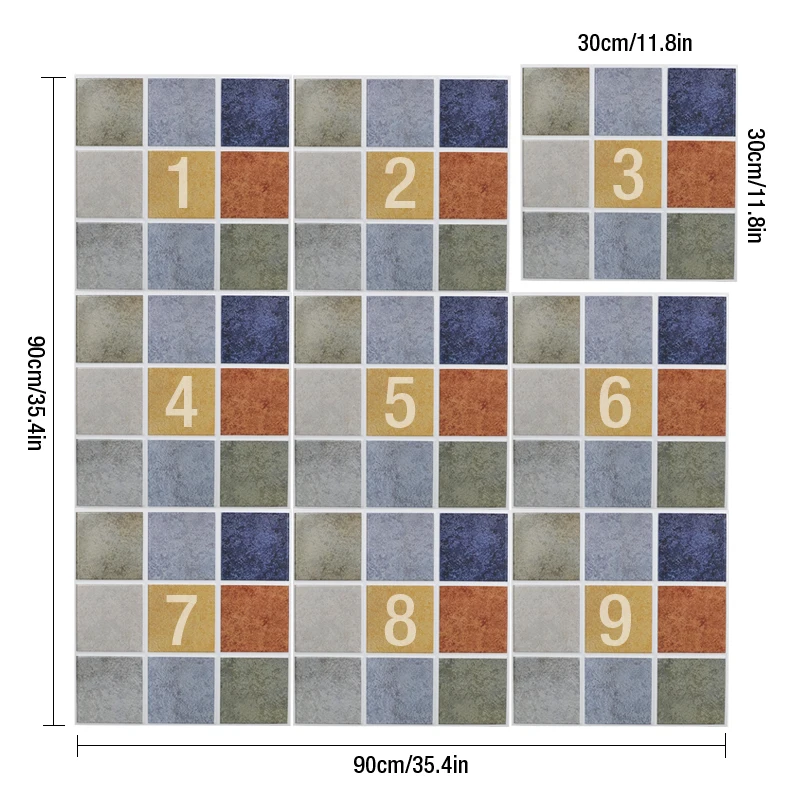 4 шт./лот, 30x30 см, 3d наклейки на стену, самоклеющиеся наклейки на стену, пол для кухни, туалет, наклейки на стену, мозаика, плитка для балкона, плитка для пола, сделай сам