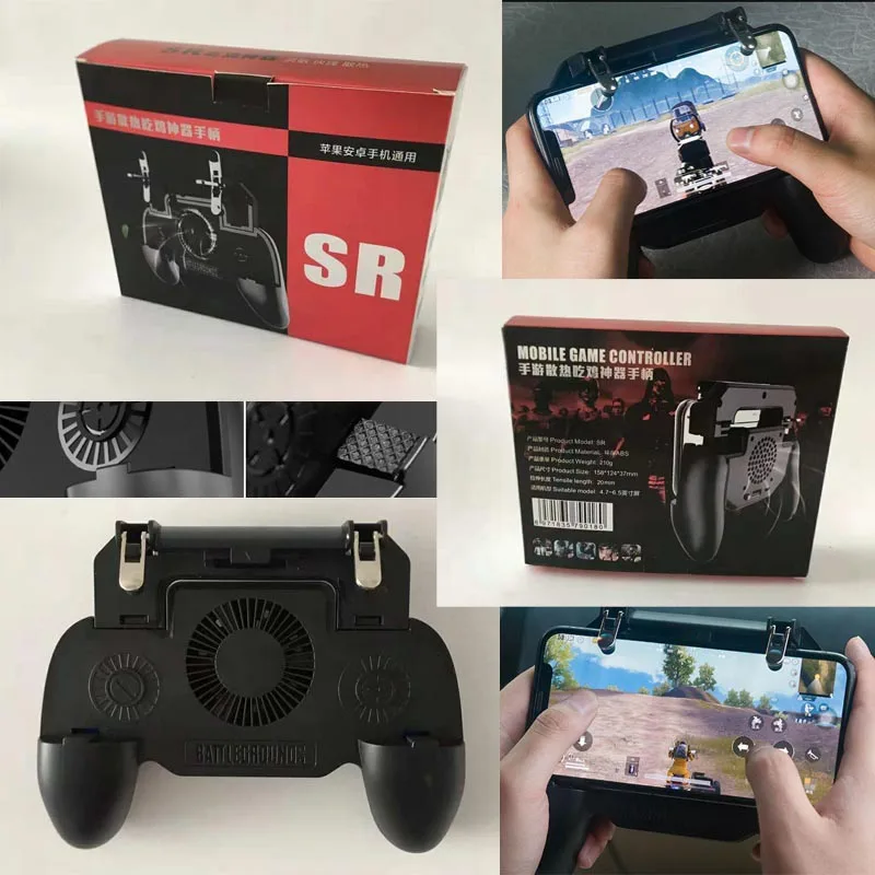 Контроллер джойстика Pubg геймпад кулер для телефона power Bank Free Fire Trigger Pugb мобильный игровой телефон для iOS Android смартфон