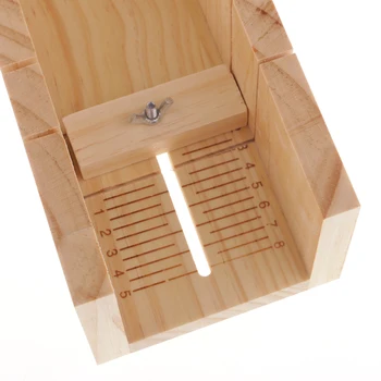 

Silicone Sold Mold Stainless Steel Scraper Wooden Soap Mold Loaf Cake Cutter