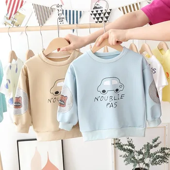 

HIPAC Kids Hoodies Boy Spring Autumn Fashion Baby Clothes Infant Letter Kid Hoodie Tops Boys Girls Cotton Sport Outfits Children
