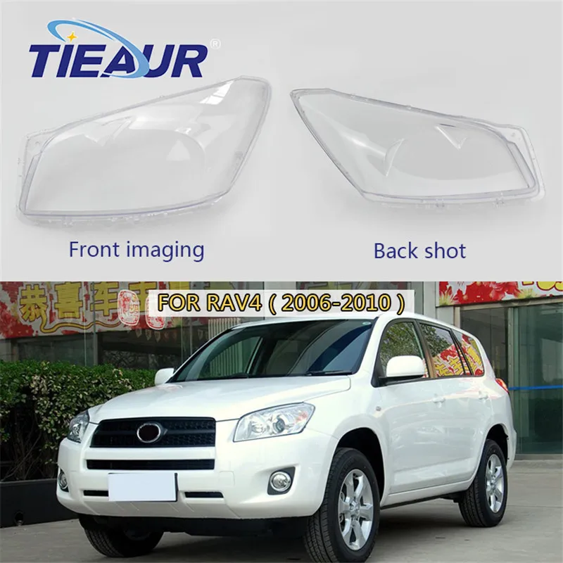 

Car Headlight Transparent Lens Cover For RAV4 2006-2018 Year Models Plastic for 4Doors Headlamp Clear Shell Replacement