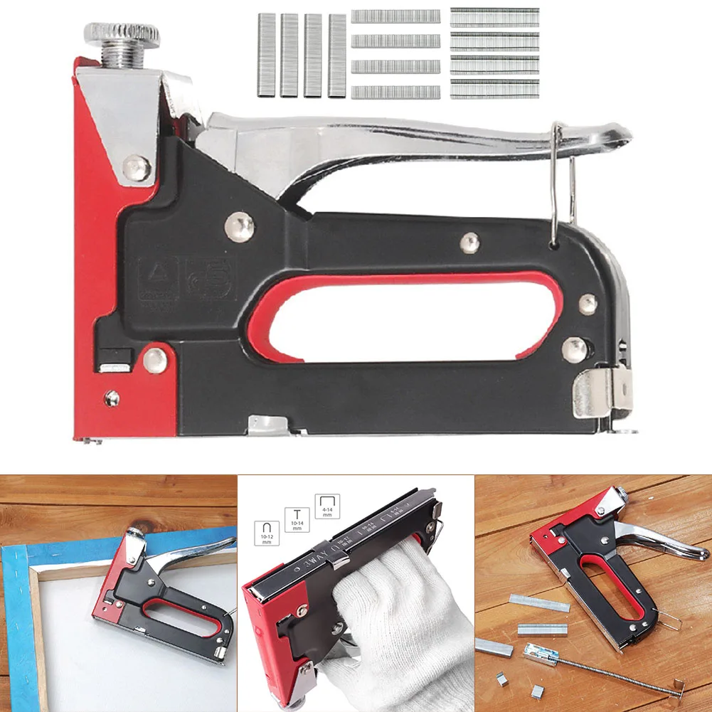 

3 In 1 Multifunction Manual Stapler Metal Tool Square Straight U Type with Staples MJJ88