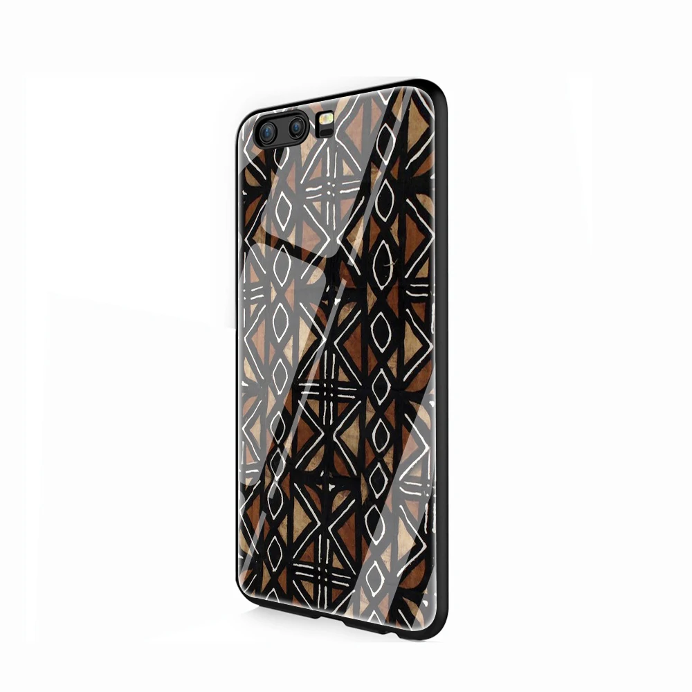 G9 EWAU Tranditional Африканский Тотем закаленное стекло чехол для телефона huawei mate P 10 20 30 Lite Pro Y9 Honor 8X 7A - Цвет: G9