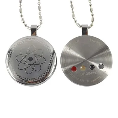 Silver EBUTY, Мужская Золотая подвеска, глобальная, нержавеющая сталь, модные ювелирные изделия, магнитные подвески, Еловая энергия, здоровье, серебряный шарм с цепочкой и коробкой - Окраска металла: Silver