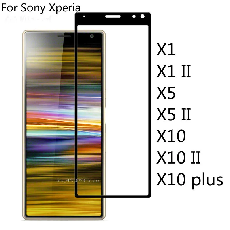 

Защитное стекло для Sony Xperia X5 II, закаленное стекло с полным клеем