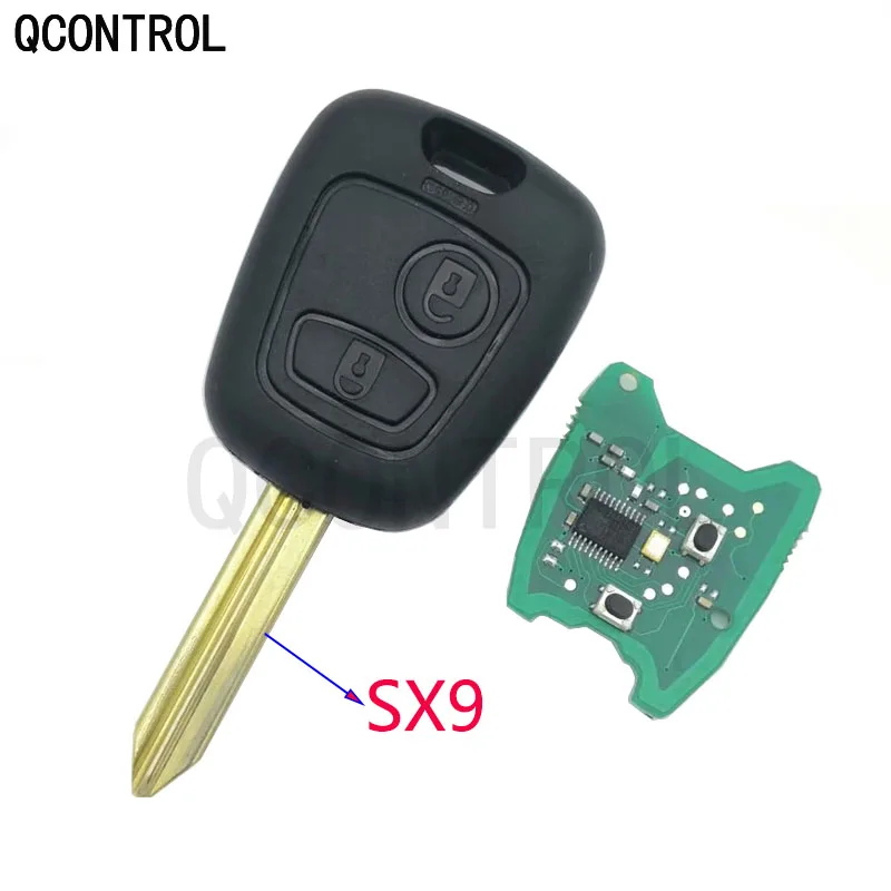 QCONTROL 2 кнопки 433 МГц Автомобильный ключ дистанционного управления для Citroen Saxo Picasso Xsara Berlingo SX9 Blade