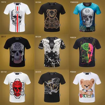 

2020SS Fashion Brand Mens Tshirts Tee Tops Excellent Quality Daimonds Print Skull Bears T-shirt Women 1:1 Streetwear T Shirt 3XL