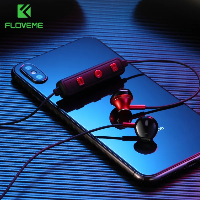 

Magnet Bluetooth Earphone Stereo Earbud Wireless Headphones With Build-in Mic For iPhone Xiaomi All Smartphones